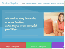 Tablet Screenshot of ananogales.com